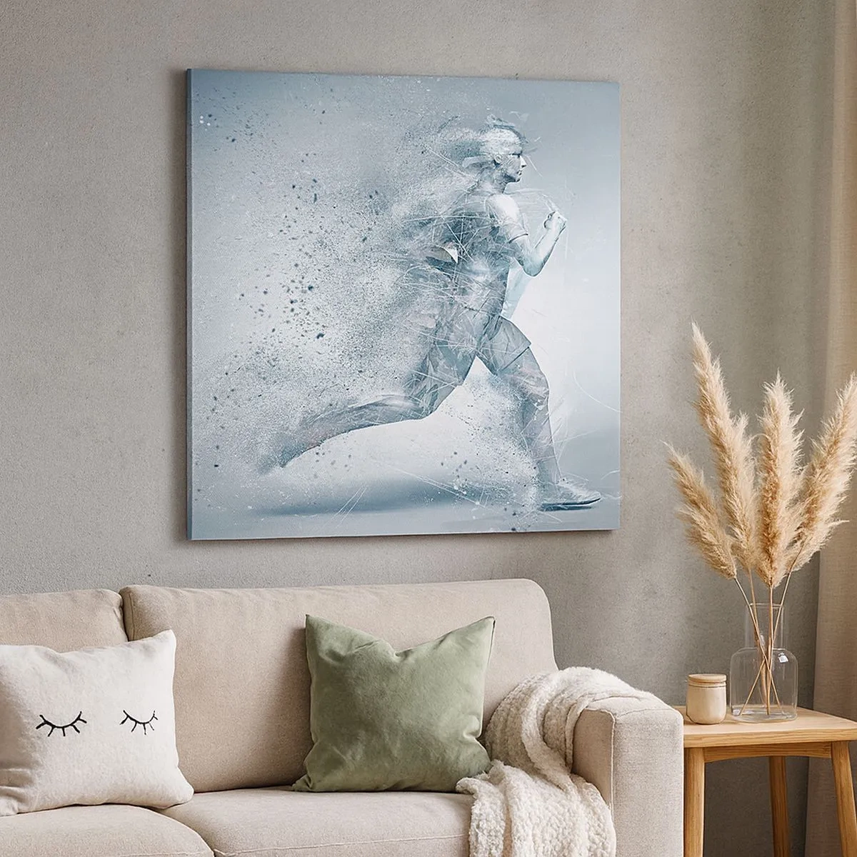 Lærredstryk - Billede på lærred - Krystalklar energi - 30x30 cm