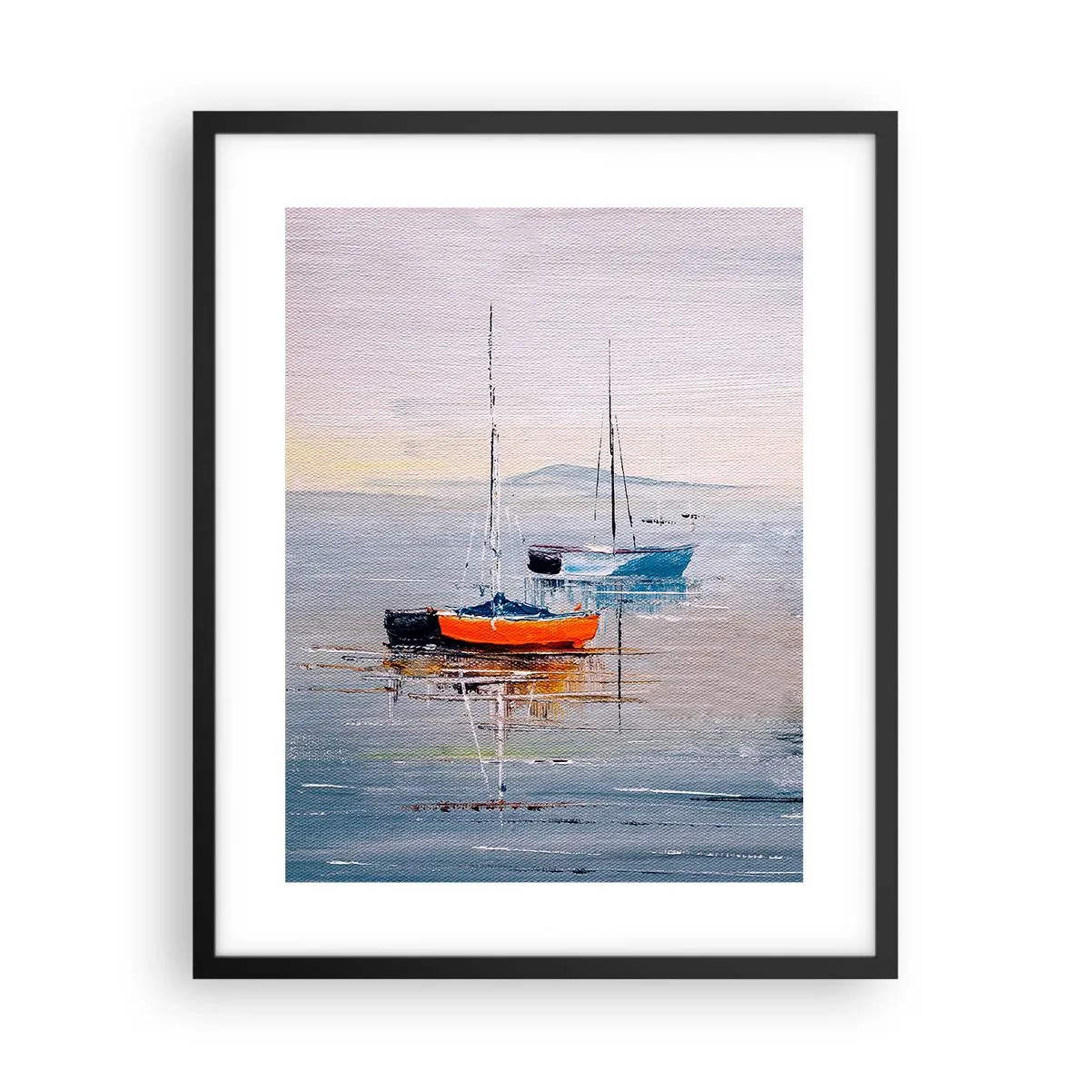 Plakat i sort ramme - Et velfortjent hvil - 40x50 cm