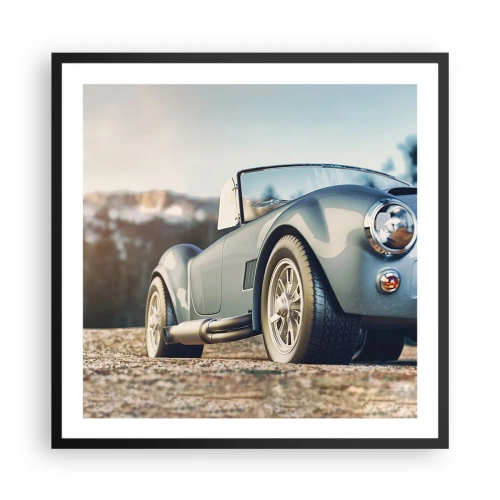 Plakat i sort ramme - Fordi stil betyder noget - 60x60 cm