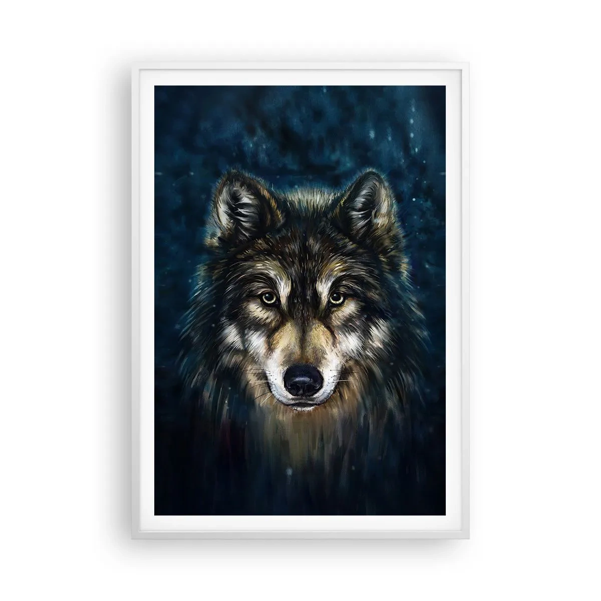 Plakat i hvid ramme - Alfa? Og omega - 70x100 cm