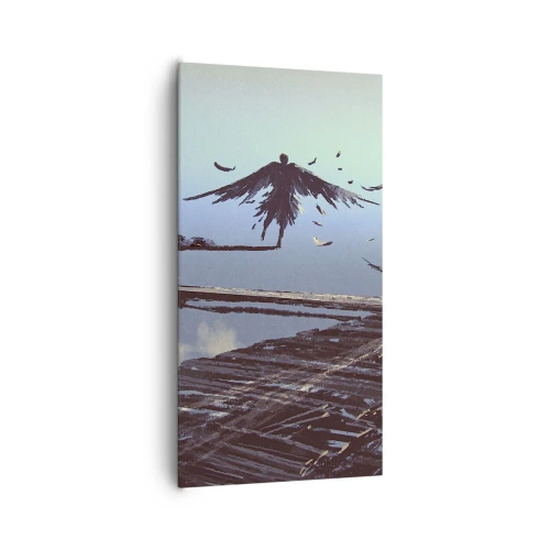 Lærredstryk - Billede på lærred - Icarus for evigt i live - 65x120 cm