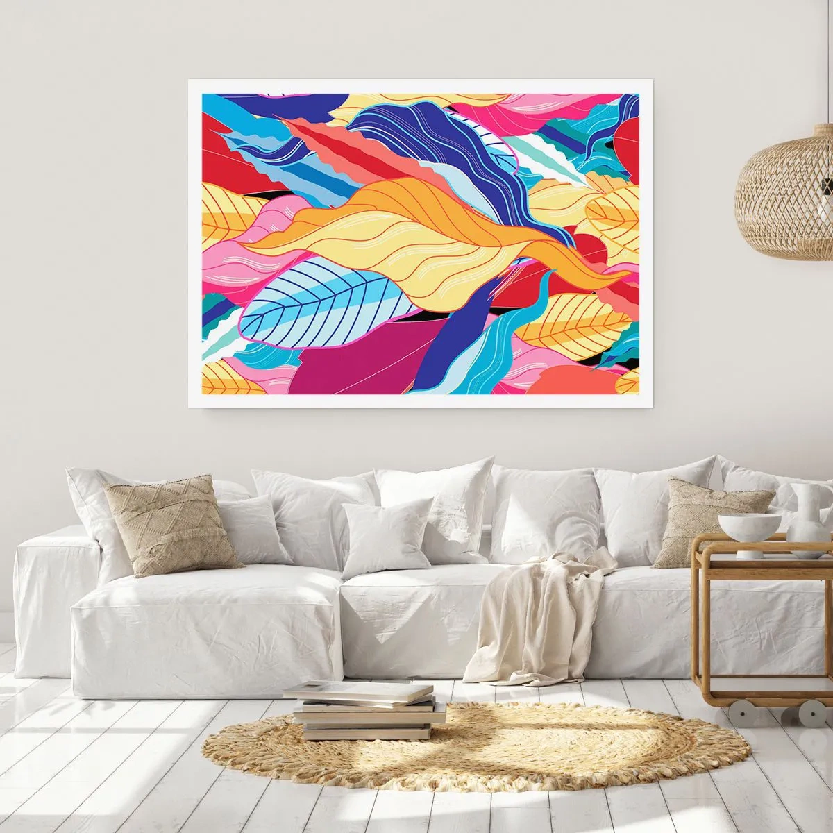 Plakat - Et farverigt rod - 91x61 cm