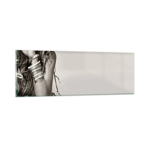 Billede på glas - Som en pige - 90x30 cm