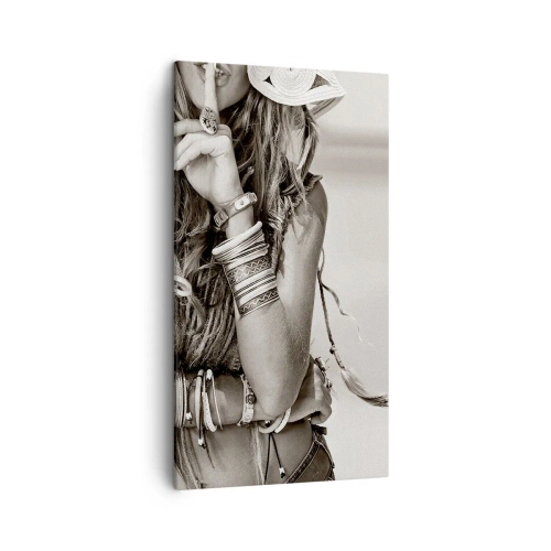 Lærredstryk - Billede på lærred - Som en pige - 45x80 cm