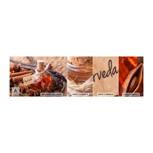 Prøve Fototapet Selvklæbende Deluxe Sticker - På vej mod enhed af krop og ånd - Kanel, Anis, Vanilje - 100x30 cm