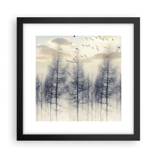 Plakat i sort ramme - Skovånder - 30x30 cm