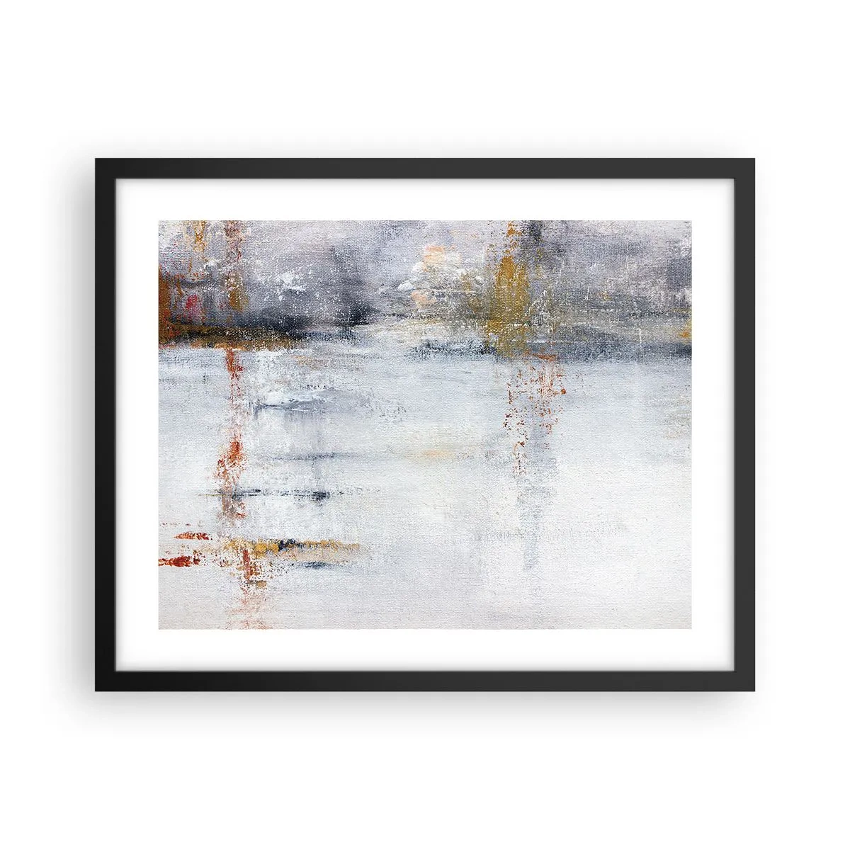 Plakat i sort ramme - Bag lufttæppet - 50x40 cm