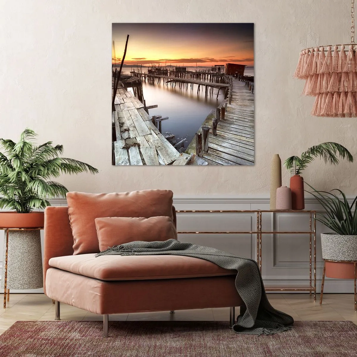 Lærredstryk - Billede på lærred - Autentisk, ikke en turistattrapp - 60x60 cm