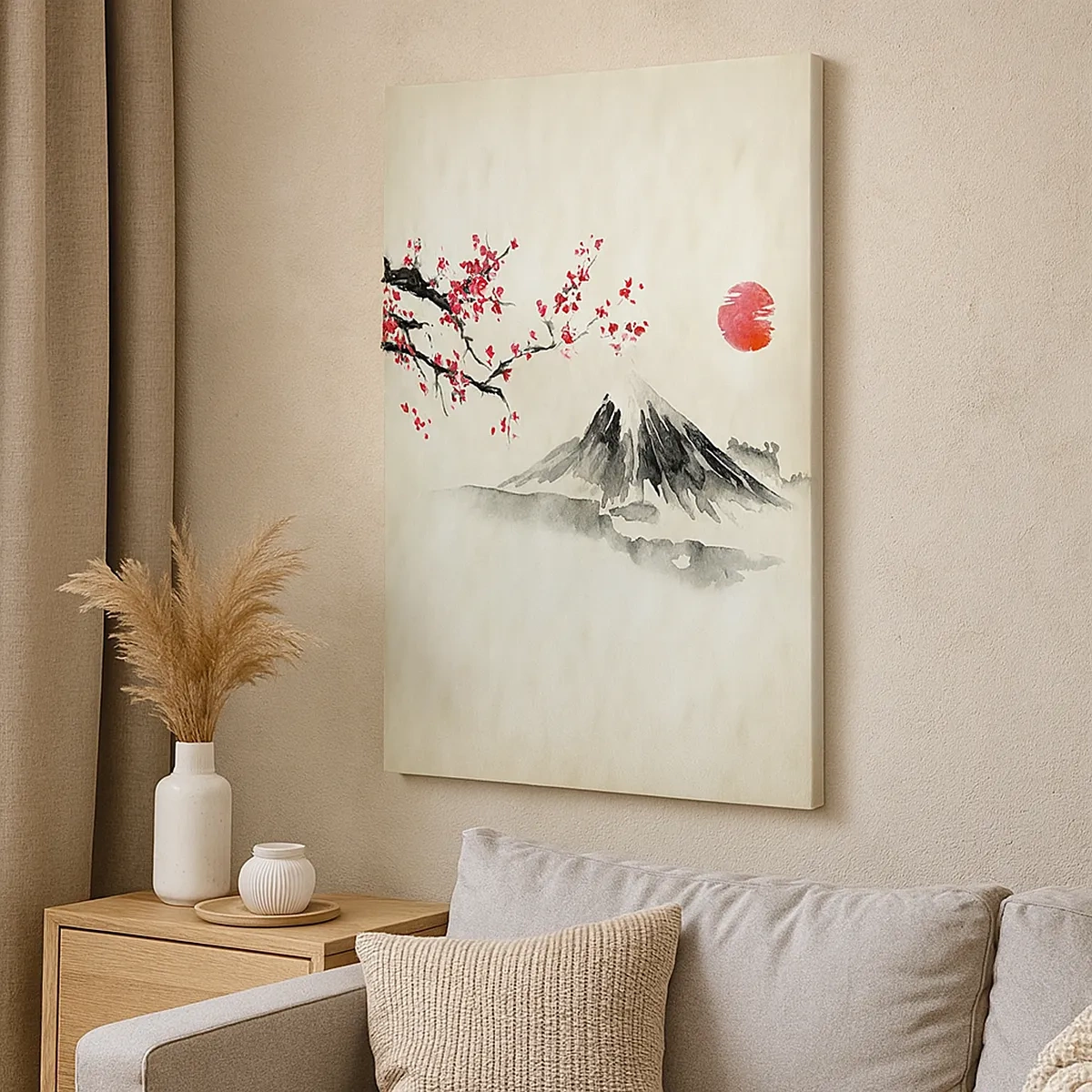 Lærredstryk - Billede på lærred - Bliv forelsket i Japan - 50x70 cm