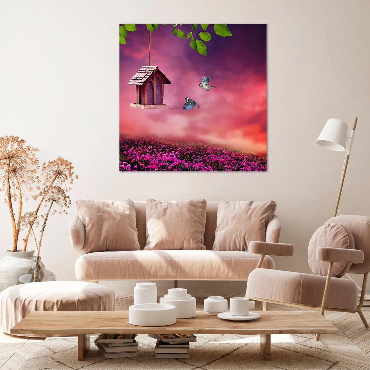 Lærredstryk - Billede på lærred - Invitation til middag - 50x50 cm