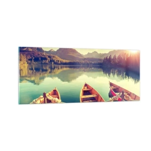 Billede på glas - Lev efter dens love - 100x40 cm