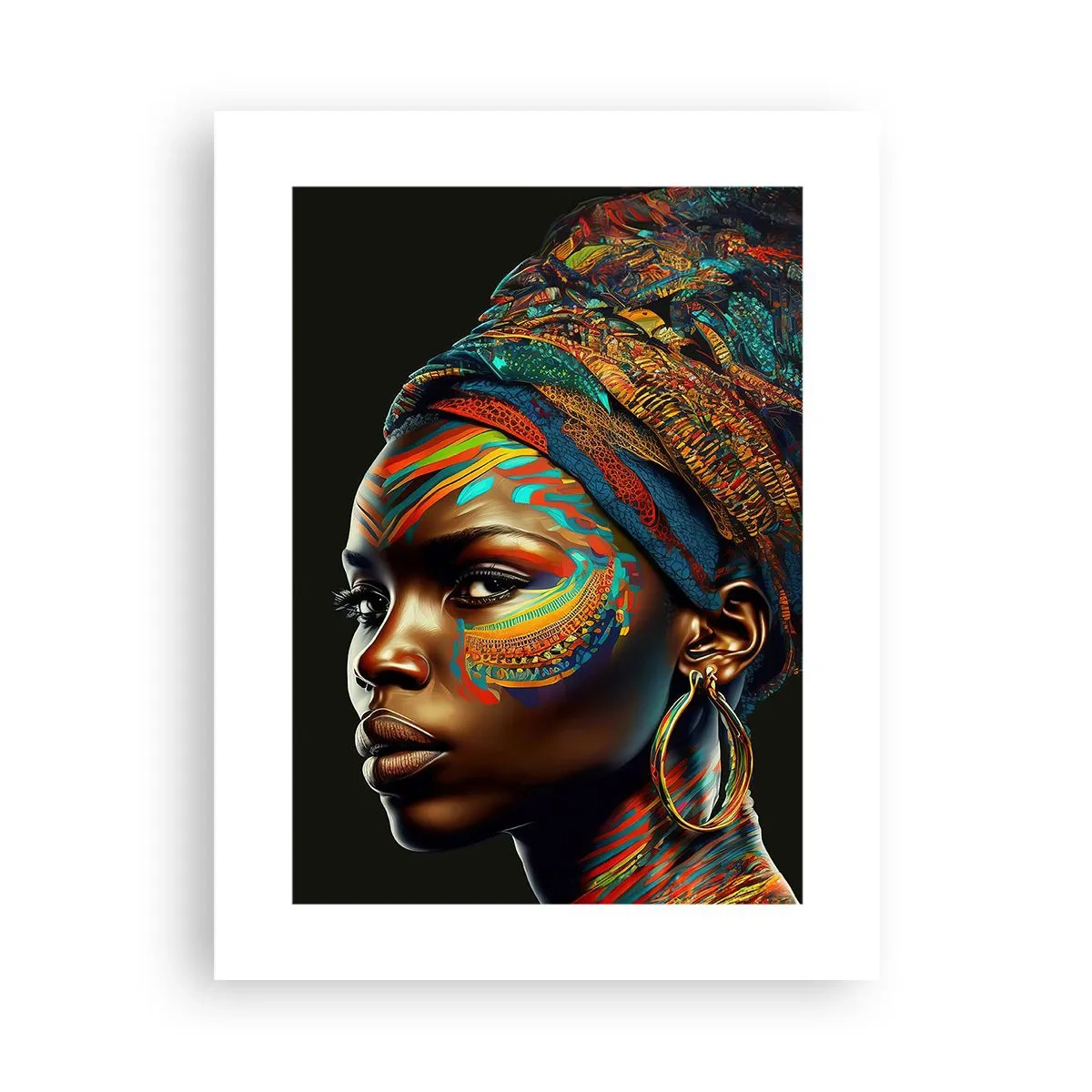 Plakat - Afrikansk dronning - 30x40 cm