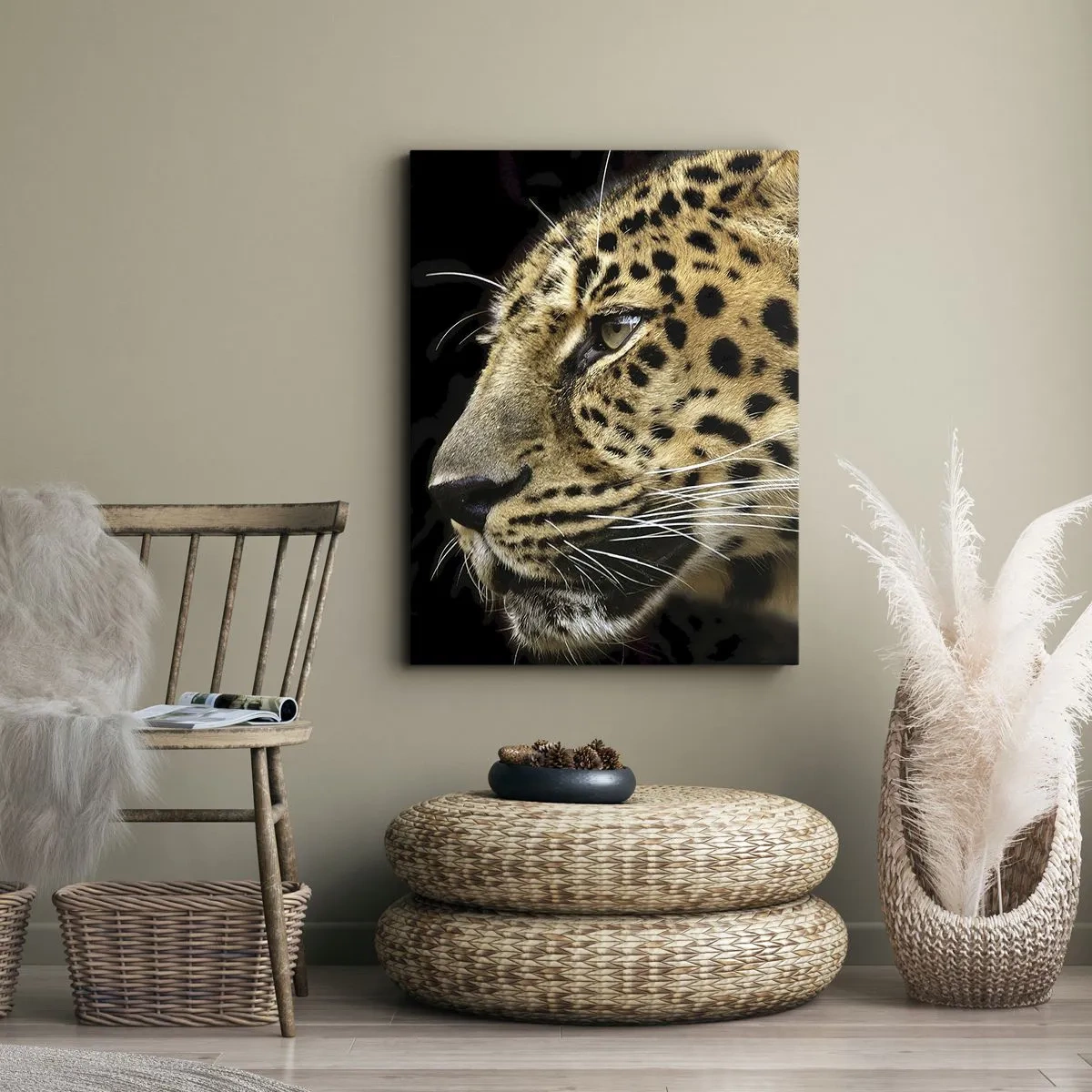 Lærredstryk - Billede på lærred - Rolig, fokuseret, klar - 50x70 cm