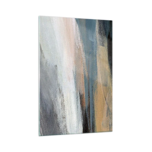 Billede på glas - Abstraktion: nordligt landskab - 70x100 cm