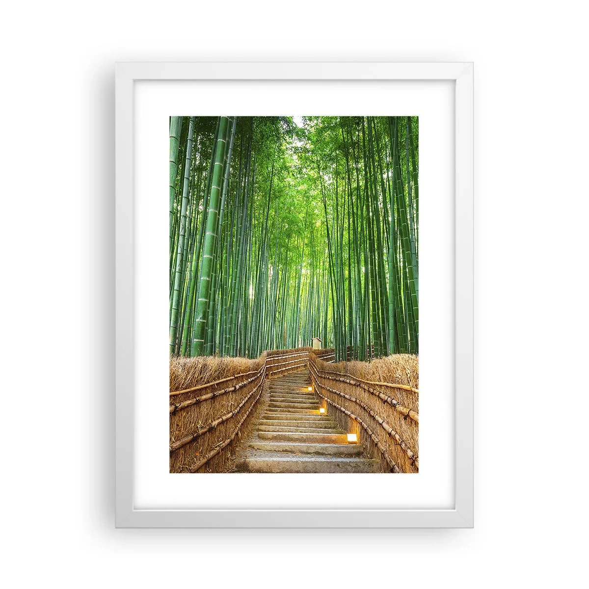 Plakat i hvid ramme - Essensen af den asiatiske natur - 30x40 cm