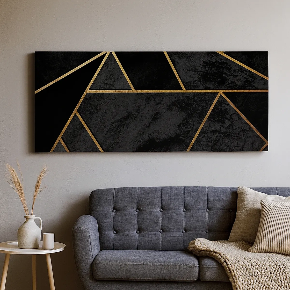 Lærredstryk - Billede på lærred - Mørke og lys - 30x30 cm