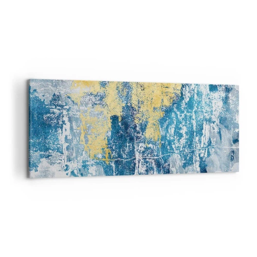 Lærredstryk - Billede på lærred - En fredfyldt abstraktion - 100x40 cm