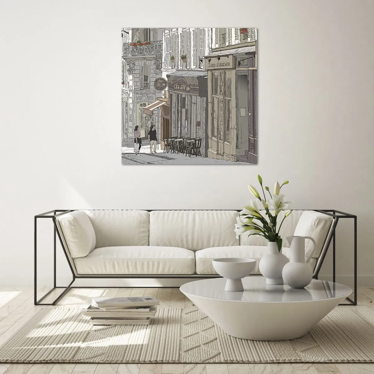 Billede på glas - Byens glæder - 60x60 cm