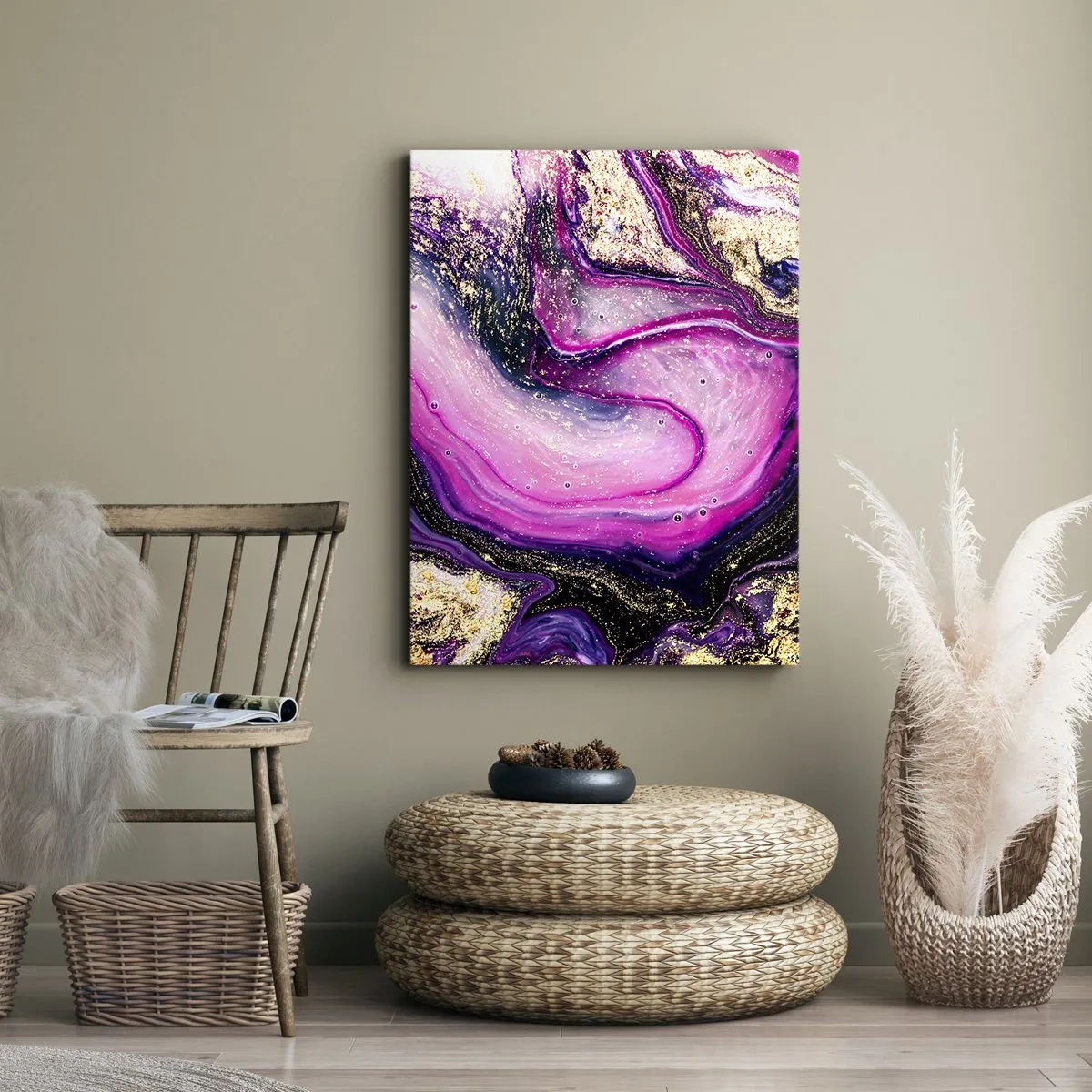 Lærredstryk - Billede på lærred - Et øjeblik bag kulisserne - 50x70 cm