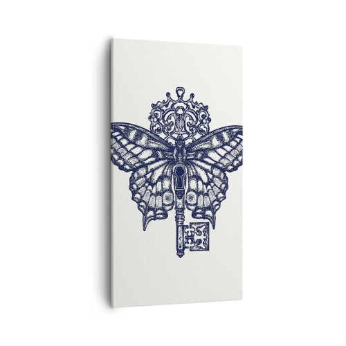 Lærredstryk - Billede på lærred - Alle hjertets hemmeligheder - 55x100 cm