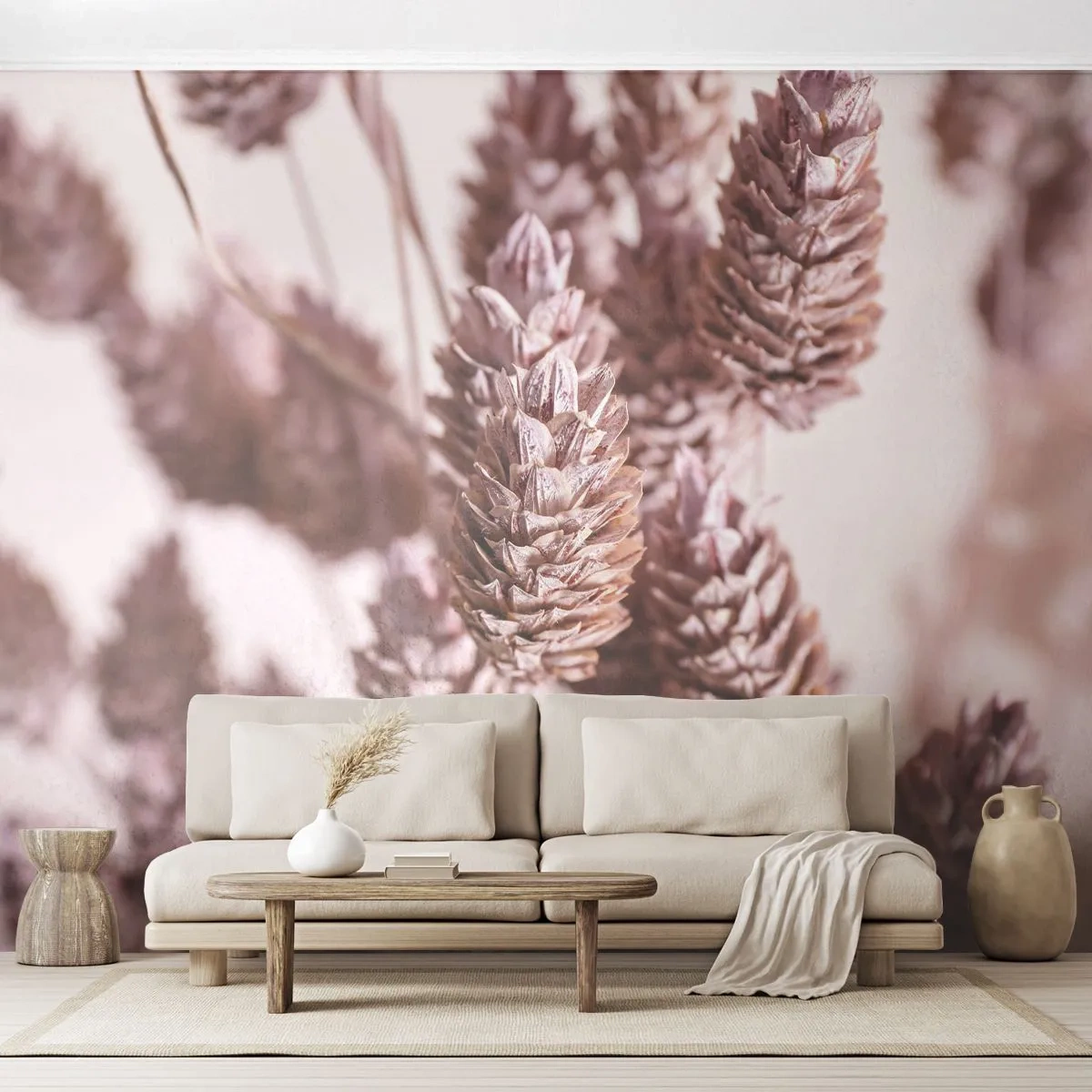 Fototapet Selvklæbende Deluxe Sticker - Tilsyneladende ubemærket - Tørret blomst, Blomst, Eng - 250x175 cm