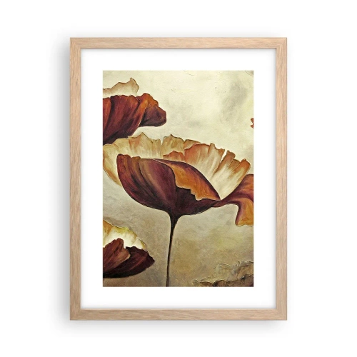 Plakat i ramme af lyst egetræ - Marker - 30x40 cm