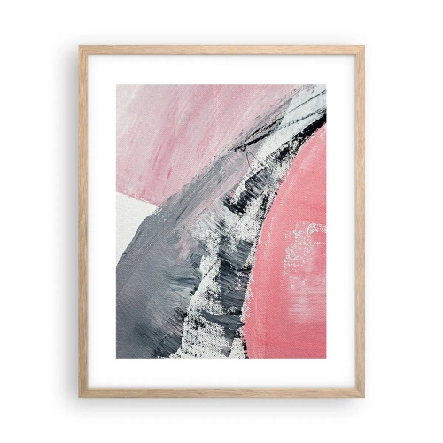 Plakat i ramme af lyst egetræ - Matchende sammensætning - 40x50 cm