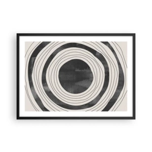 Plakat i sort ramme - Lige til det punkt - 70x50 cm