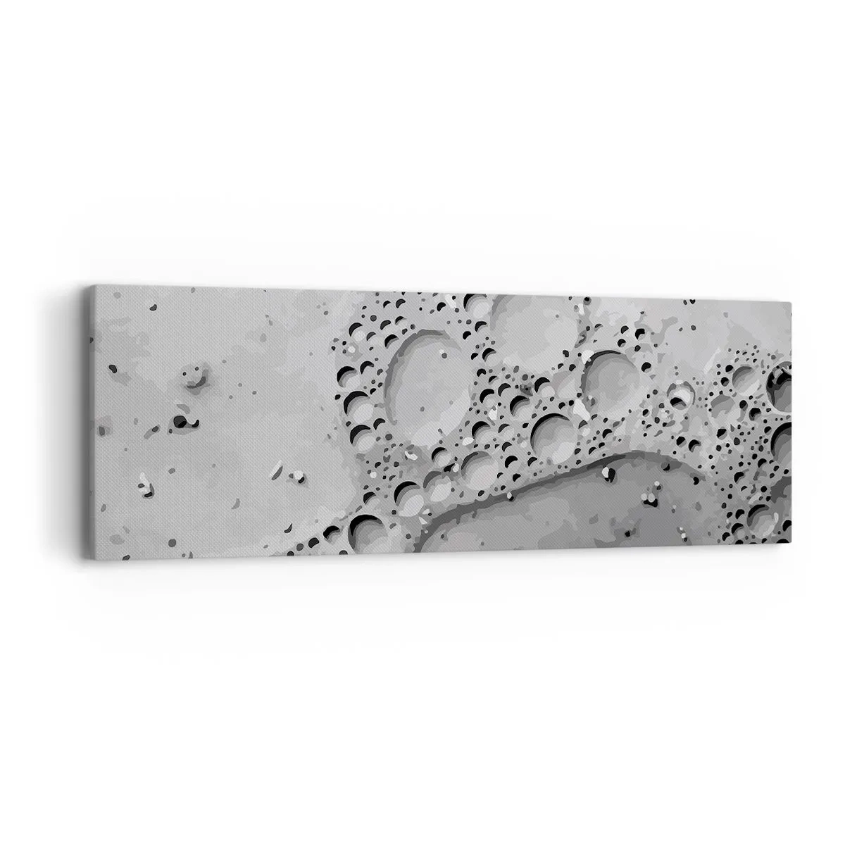 Lærredstryk - Billede på lærred - Opskummet spor - 90x30 cm