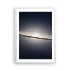 Plakat i hvid ramme - Der var engang i en galakse langt, langt borte.... - 50x70 cm