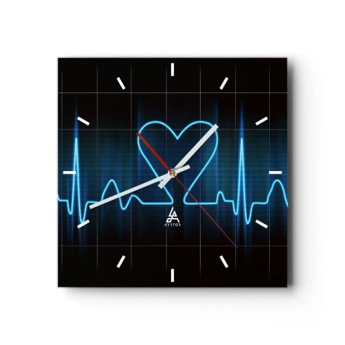 Vægur, Uret - I hjertets rytme - 30x30 cm