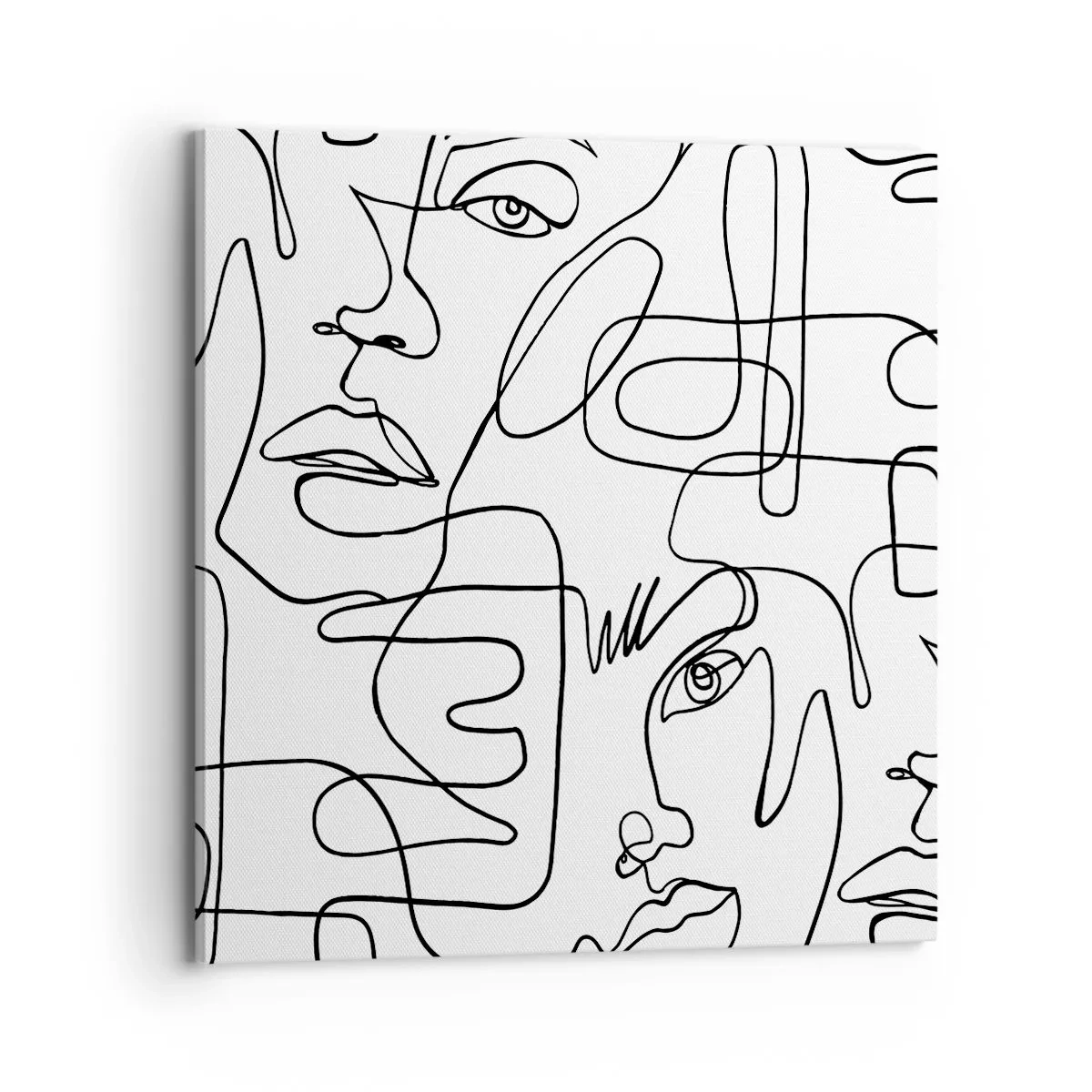 Lærredstryk - Billede på lærred - I sammenfiltrede følelser - 70x70 cm