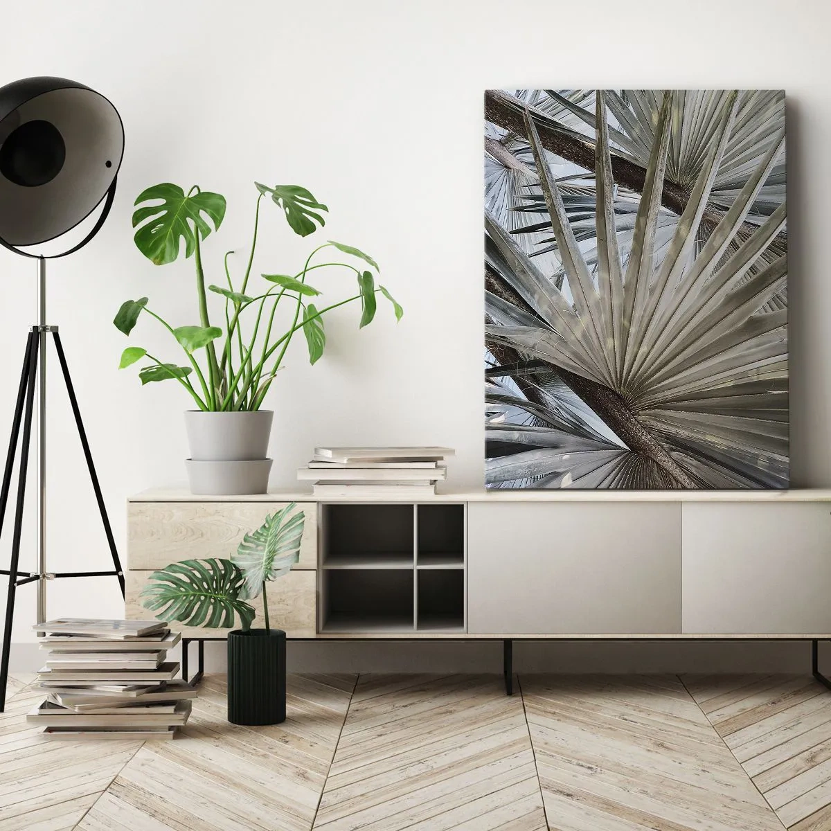 Lærredstryk - Billede på lærred - Ventilatorer i troperne - 50x70 cm