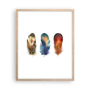 Plakat i ramme af lyst egetræ - Ritualer, ordinancer, mysterier - 40x50 cm