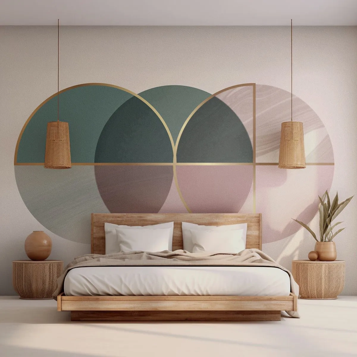 Fototapet Premium Canvas - Hjul for hjul… - Abstraktion, Stykke, Moderne mønster - 100x70 cm