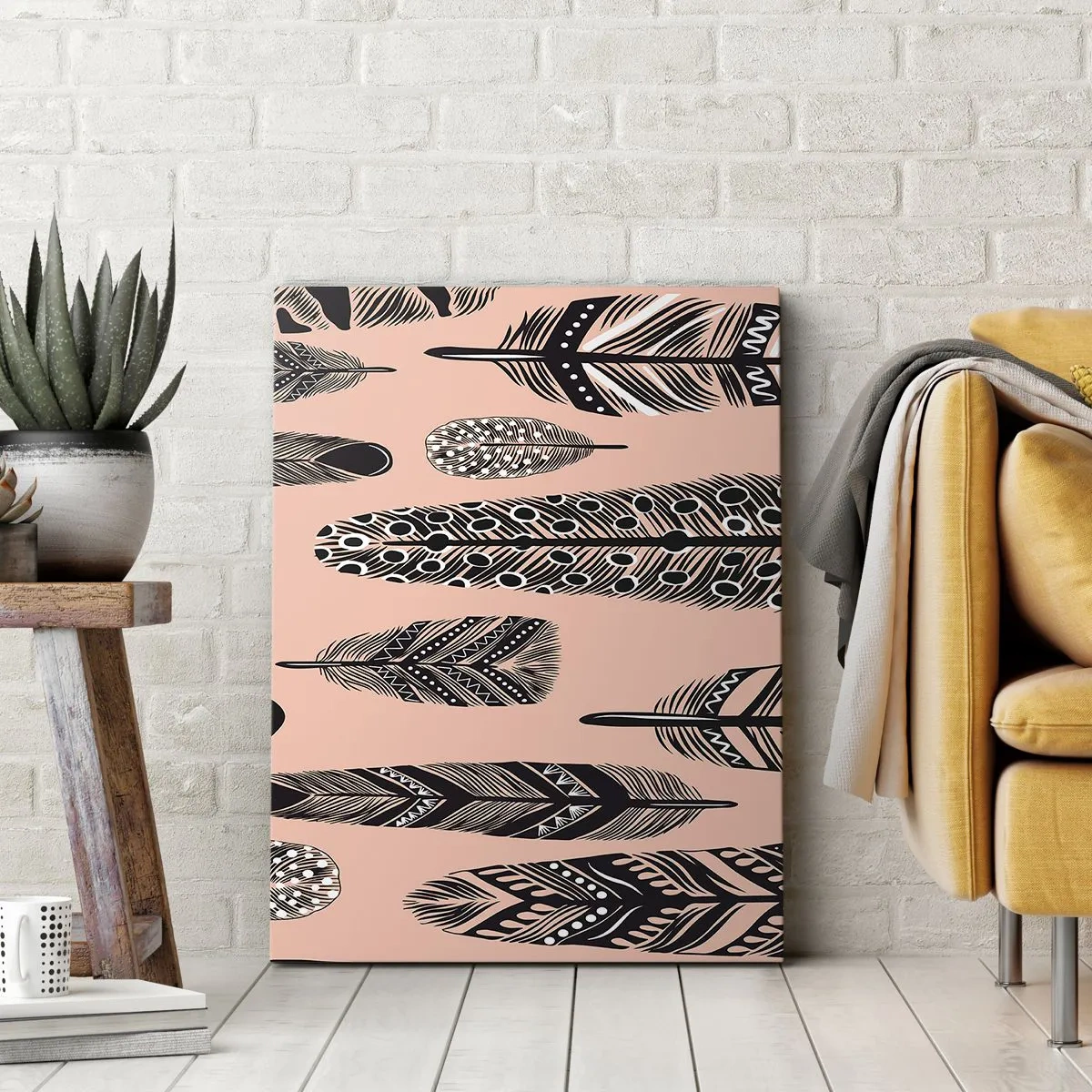 Lærredstryk - Billede på lærred - Indisk samling - 70x100 cm