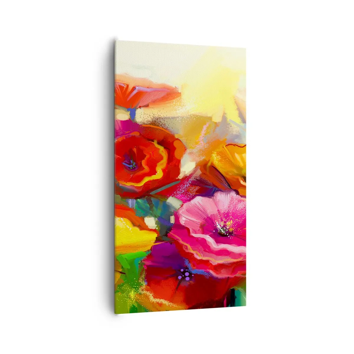 Lærredstryk - Billede på lærred - Ikke kun rødt - 65x120 cm