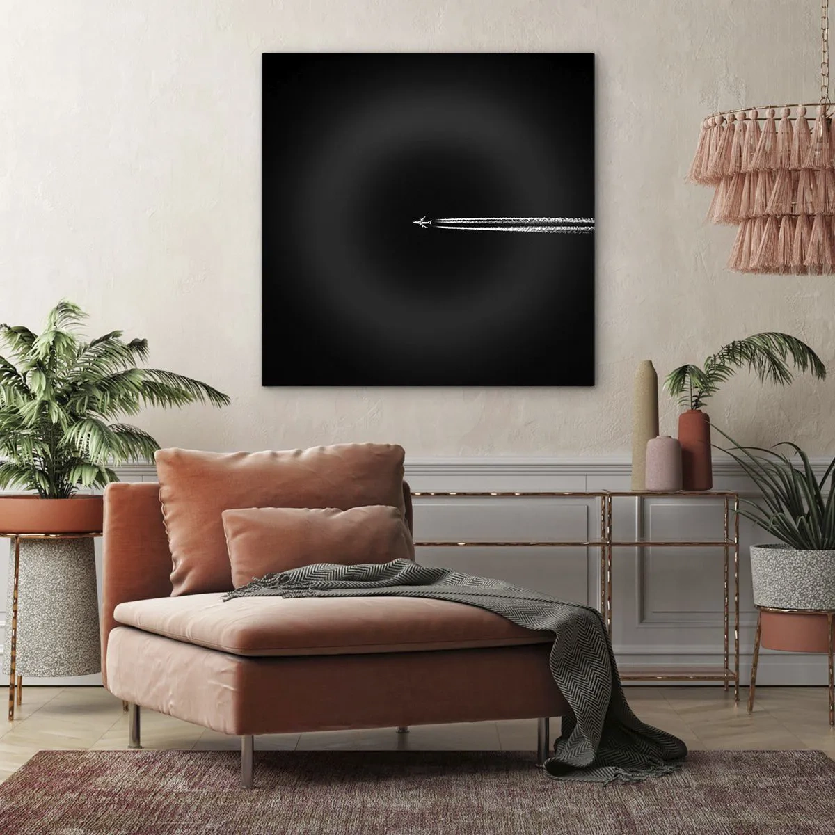 Lærredstryk - Billede på lærred - Ind i en anden dimension - 70x70 cm