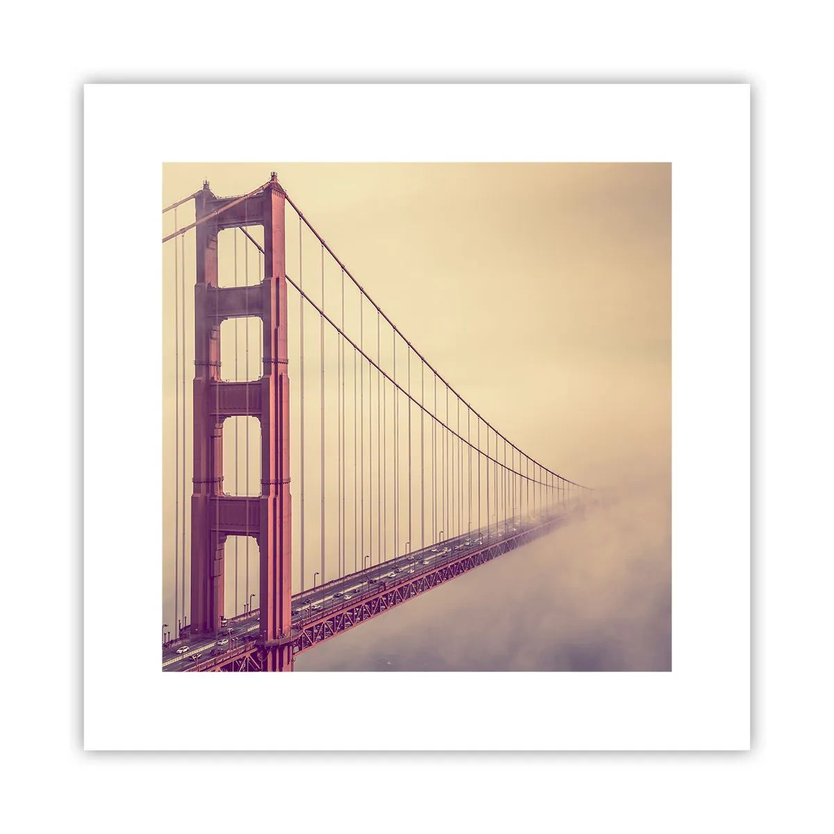 Plakat - Mellem himmel og jord - 30x30 cm