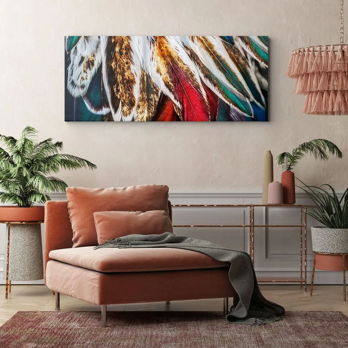 Lærredstryk - Billede på lærred - Flyvningens hemmeligheder - 100x40 cm