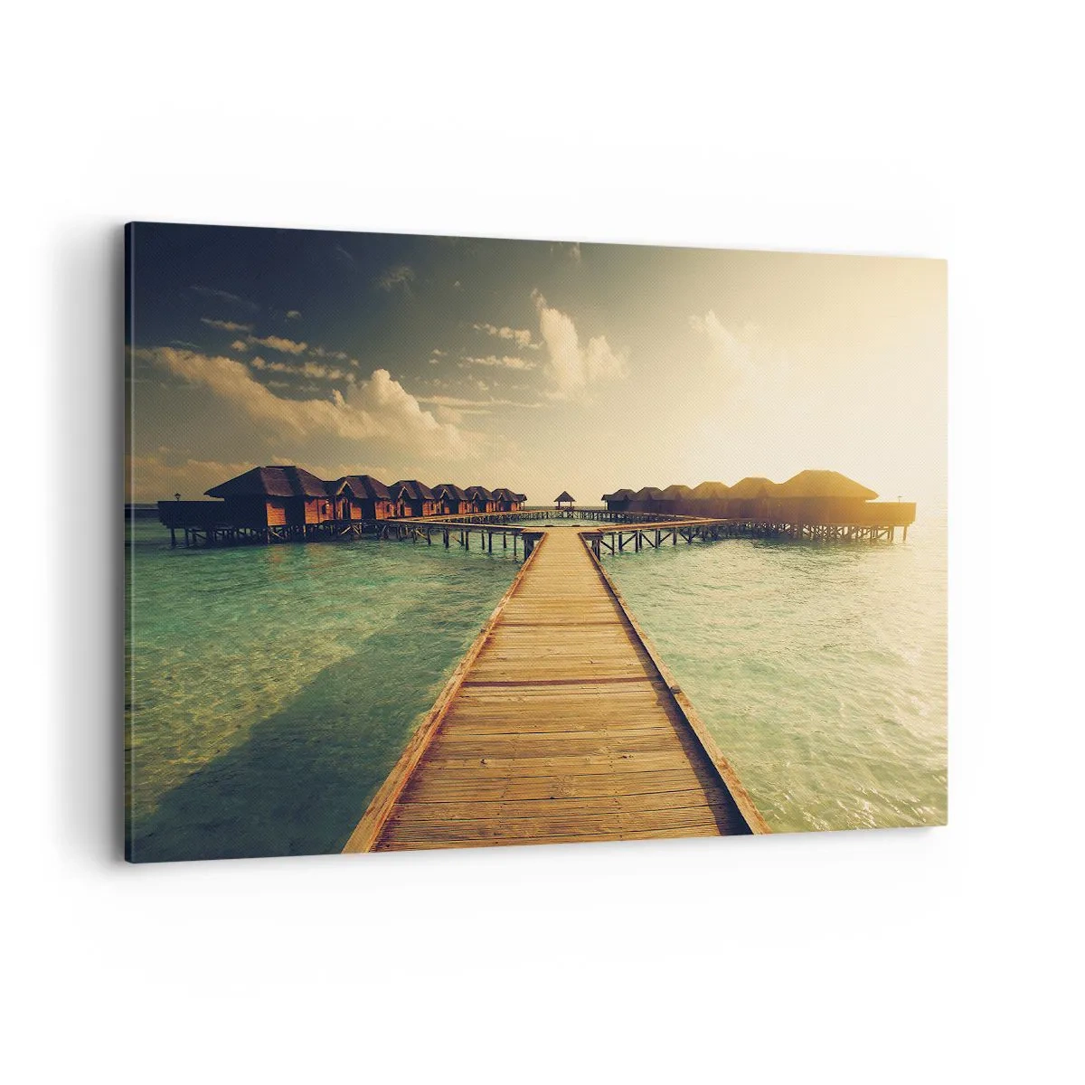 Lærredstryk - Billede på lærred - En varm invitation - 100x70 cm