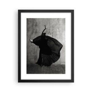 Plakat i sort ramme - Passioneret bælte - 30x40 cm