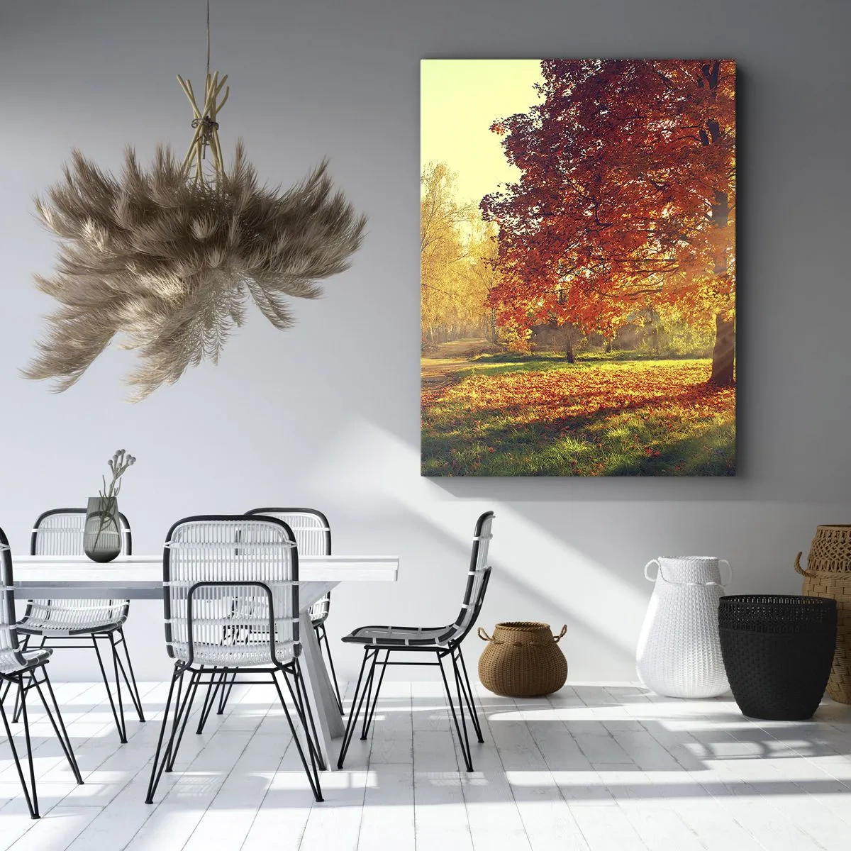 Lærredstryk - Billede på lærred - Rød er smuk - 50x70 cm