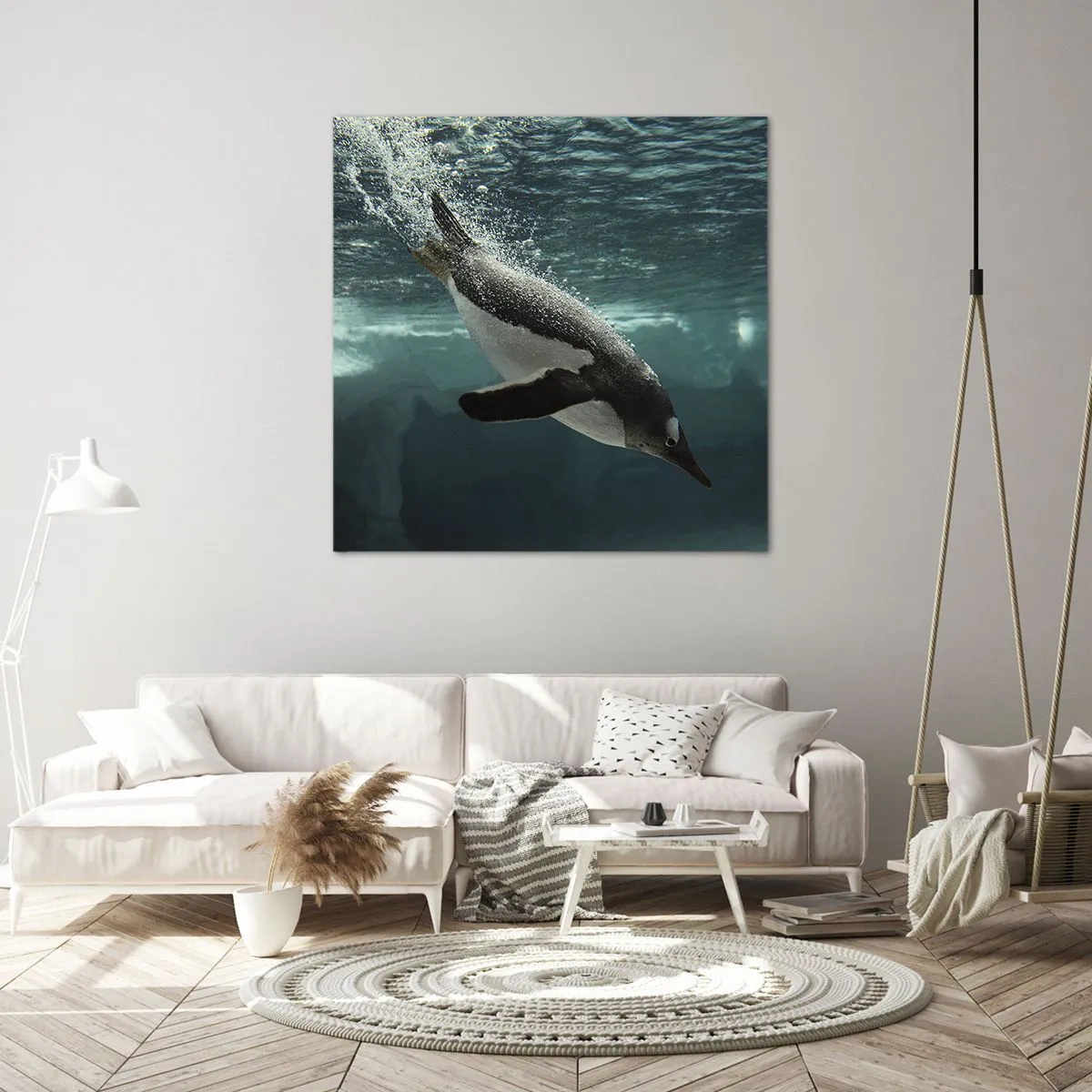 Lærredstryk - Billede på lærred - Velkommen til min verden - 40x40 cm