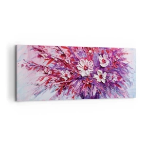 Lærredstryk - Billede på lærred - Uskyld og lidenskab  - 100x40 cm