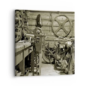 Lærredstryk - Billede på lærred - I onkel Wladeks skur - 30x30 cm