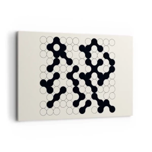 Lærredstryk - Billede på lærred - Kinesisk spil - variation - 120x80 cm