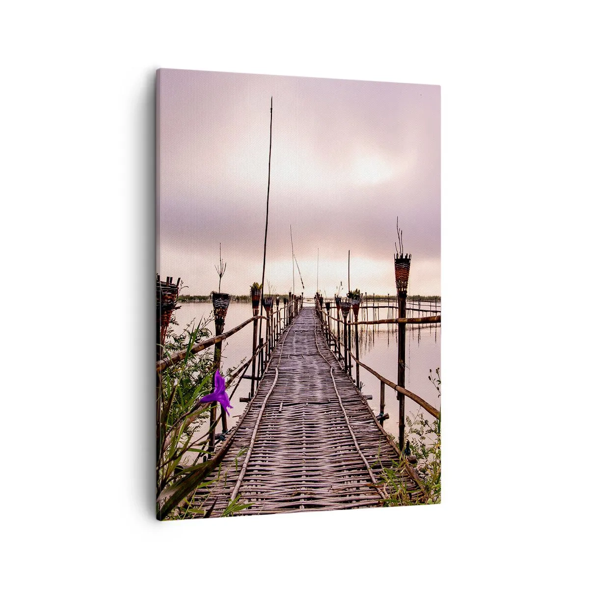 Lærredstryk - Billede på lærred - Den stille og rolige atmosfære i Asien - 50x70 cm