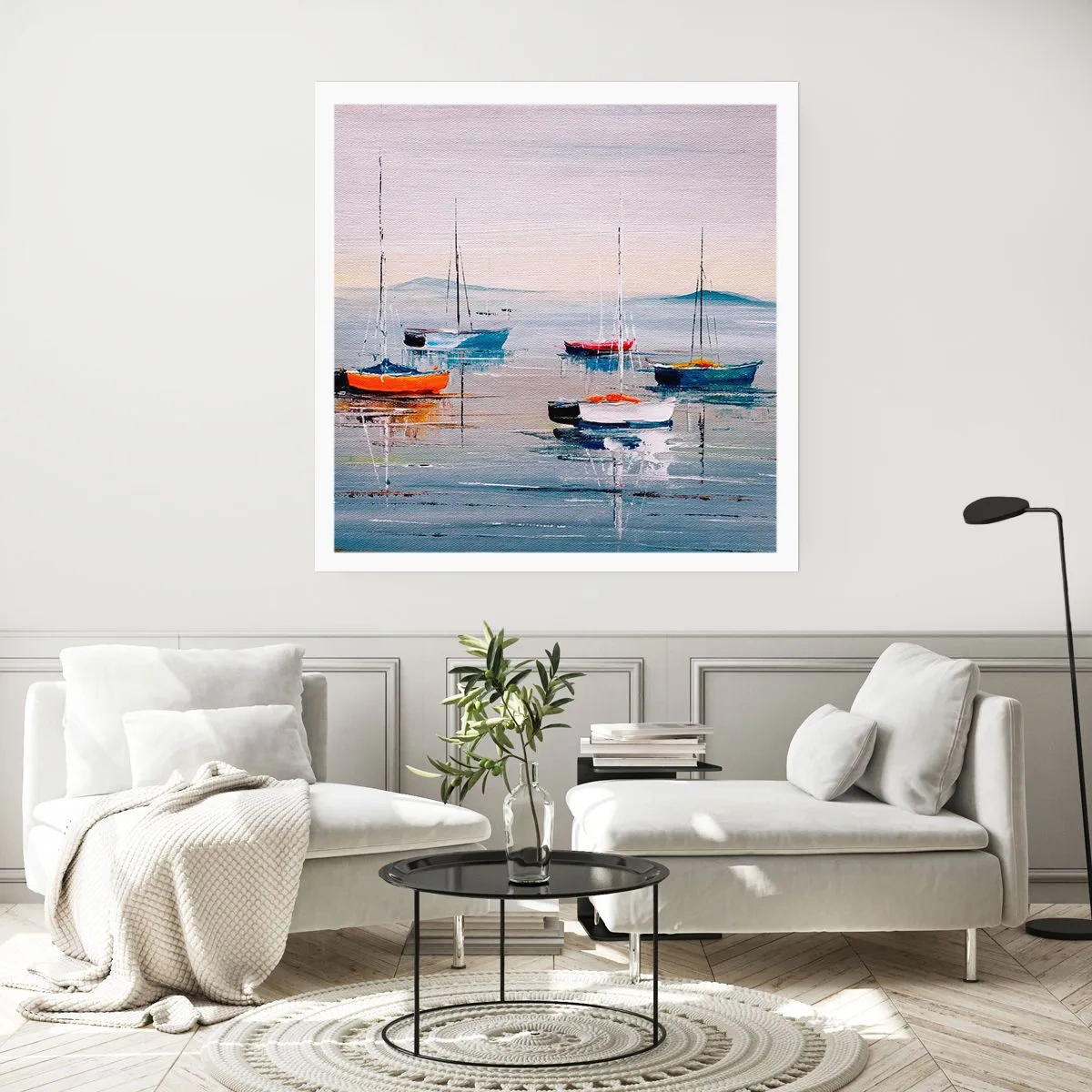 Plakat - Et velfortjent hvil - 30x30 cm