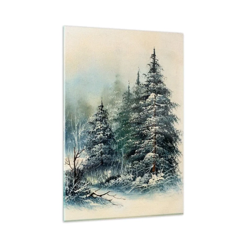 Billede på glas - Klar til jul - 80x120 cm